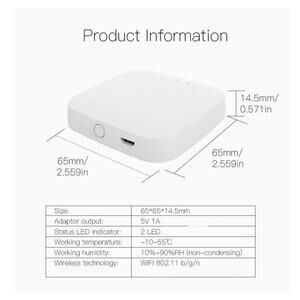 MOE'S Tuya Bluetooth Hub Link Fingerbot to Wi-Fi (Support 2.4GHz) G2 Gateway